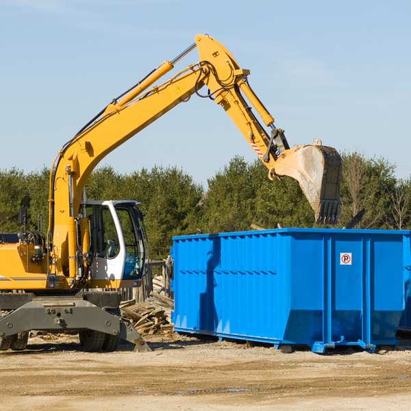 are there any restrictions on where a residential dumpster can be placed in Reagan TX